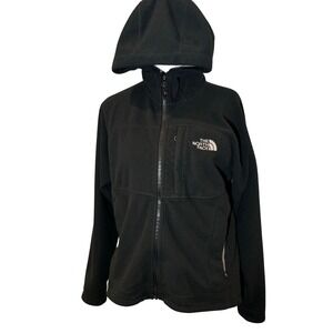 Vintage The North Face Black Fleece Hooded Windwall Jacket